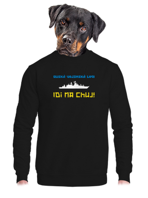 unisex mikina bez kapuce