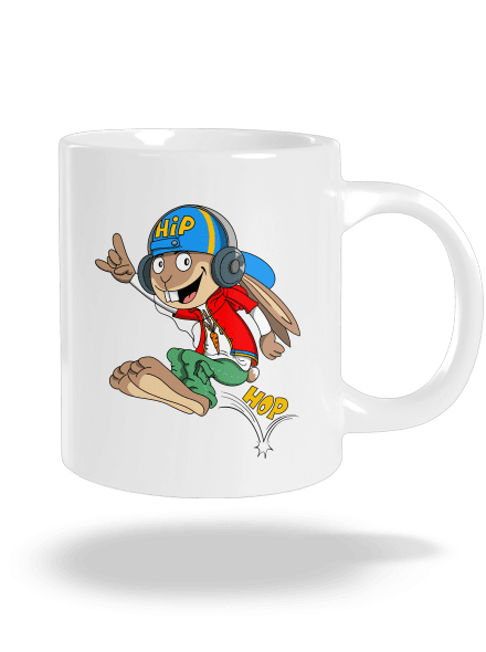 Hip hop velký hrnek White