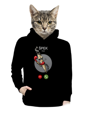 Špek volá dámská mikina klokanka Black