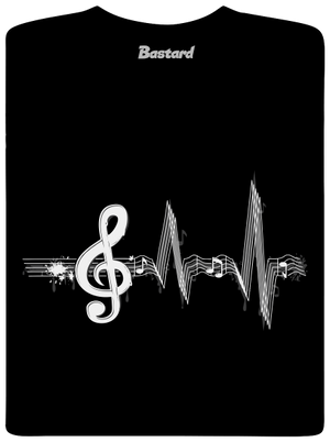 Žiju muzikou pánské dlouhý rukáv Black