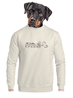 unisex mikina bez kapuce