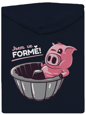 Ve formě dámská mikina na zip Navy Mal