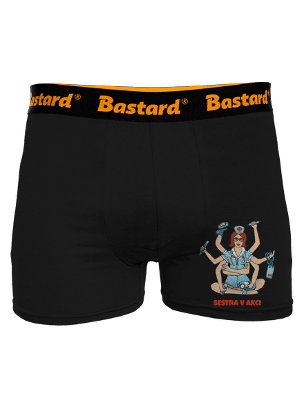 Sestra v akci boxerky Black