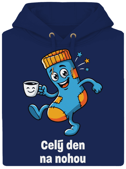 Na nohou unisex mikina premium Navy