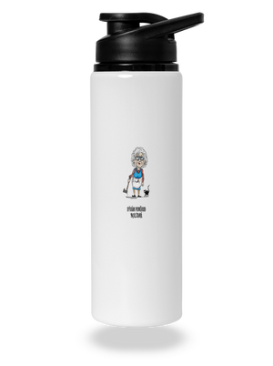 Neklidná - vlastní text lahev na vodu White