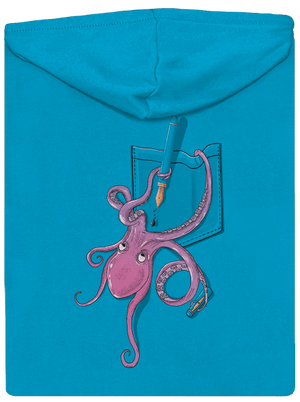 Prostě miluje inkoust dámská mikina na zip Blue Atol