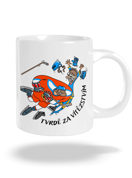 Tvrdě za vítězstvím velký hrnek White