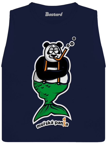 Mořská panda dámské tílko volné Navy