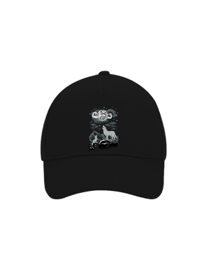 Vlčí árie kšiltovka baseballka Black