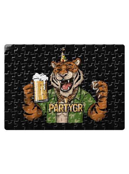 Pártygr puzzle White