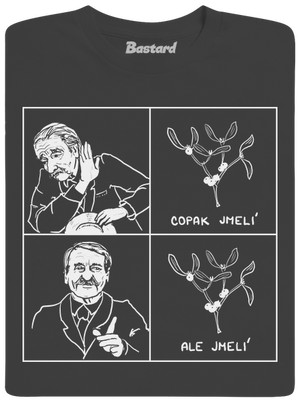 Cimrman: Copak jmelí pánské dlouhý rukáv Dark Grey