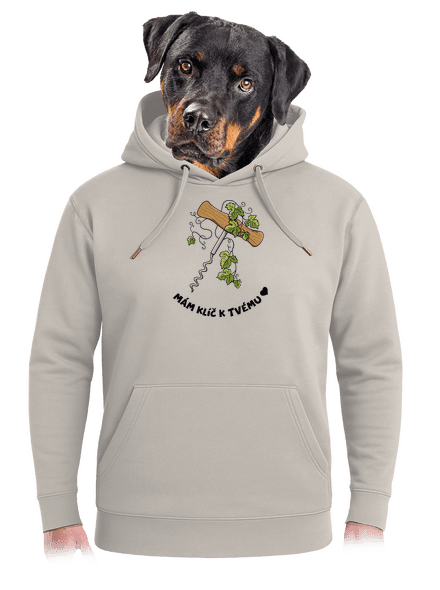 Otevři mé srdce unisex mikina premium Pastel Macchiato