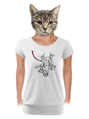 dámské tričko s lemem