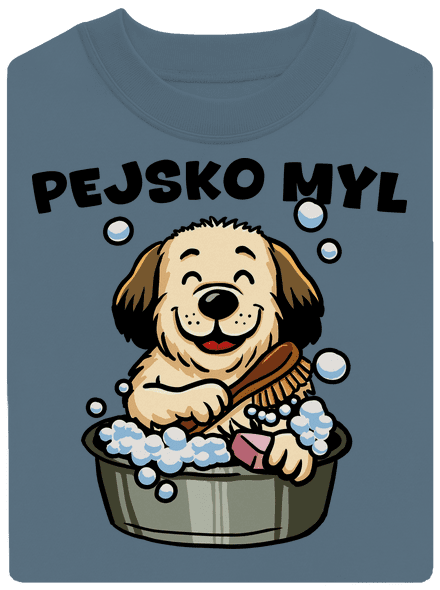 Pejskomyl unisex mikina bez kapuce Nordic Blue