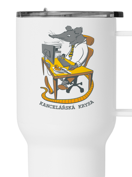 Kancelářská krysa termohrnek White