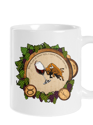 Vinný horoskop: Býk klasický hrnek White