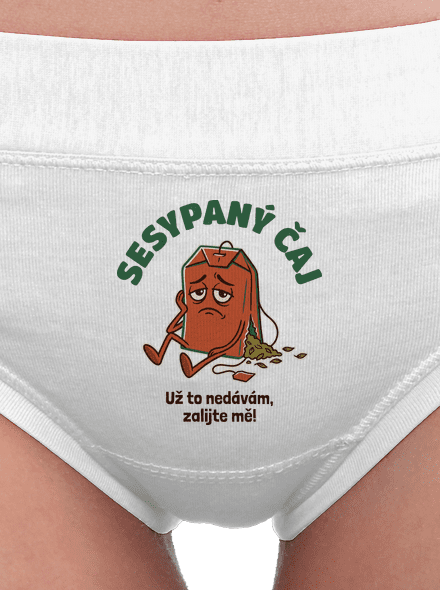 Sesypaný čaj dámské kalhotky White