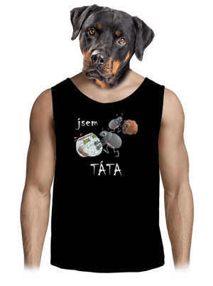 Jsem táta a máma pánské tílko Black