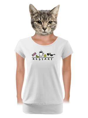 dámské tričko s lemem