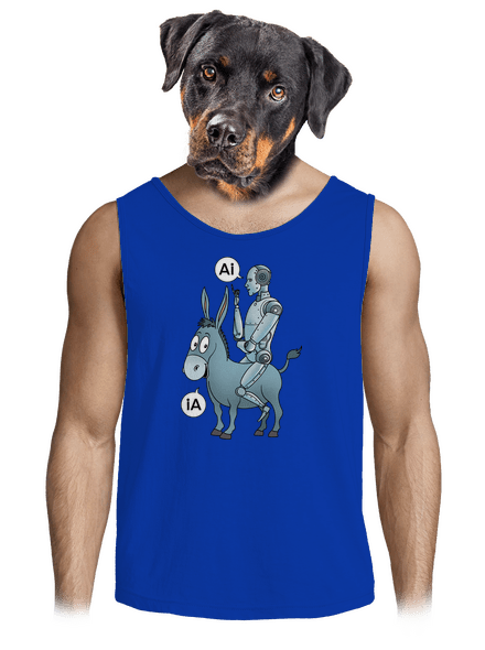 Osel a AI pánské tílko Royal Blue