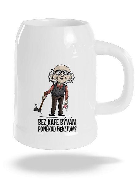 Neklidný bez kafe půllitr White
