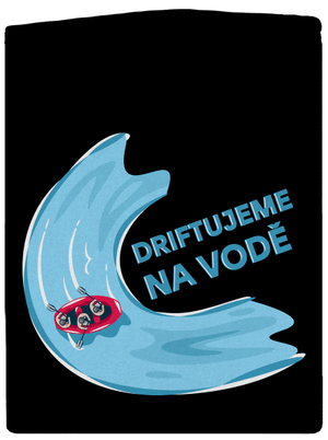 Driftujeme na vodě dámská mikina na zip Black