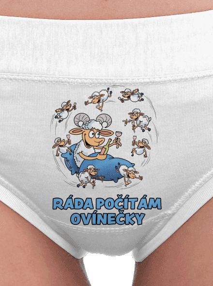 Počítám ovínečky dámské kalhotky White