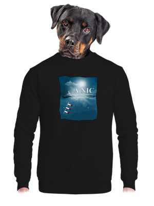 unisex mikina bez kapuce