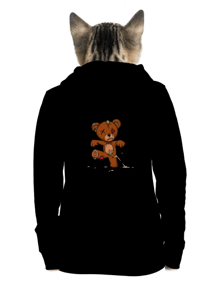Zombie teddy dámská mikina na zip Black