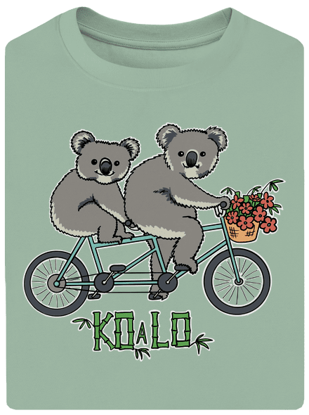 Koalo unisex tričko oversized Sage