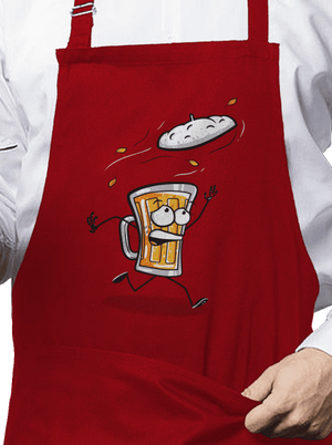 Čepice zástěra Red