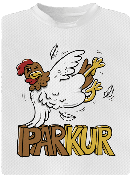 Parkur dětské sportovní tričko White