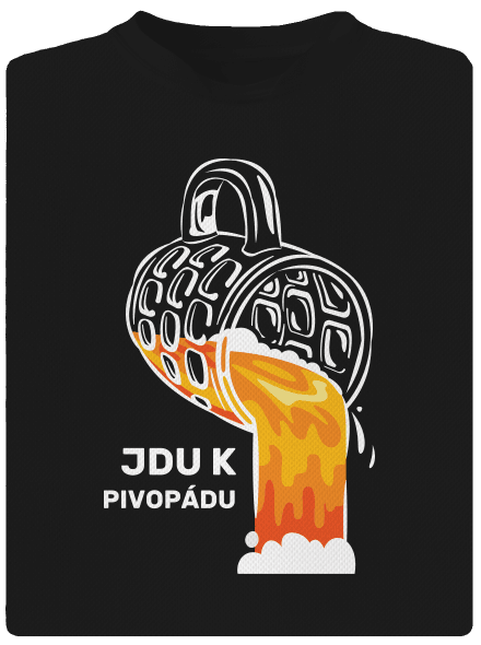 Pivopád pánské sportovní tričko Black