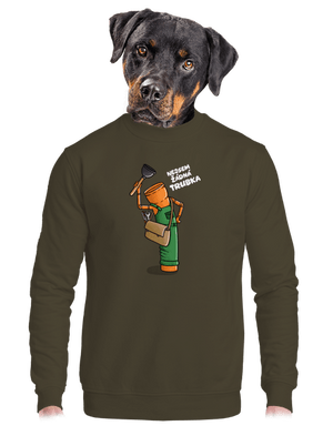 unisex mikina bez kapuce