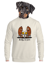 unisex mikina bez kapuce