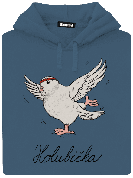 Holubička dámská mikina klokanka Denim