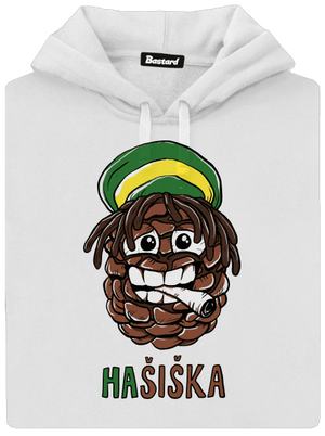 Hašiška dámská mikina klokanka White