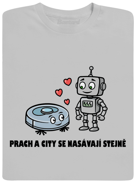 Láska mezi roboty pánské tričko Pacific Grey
