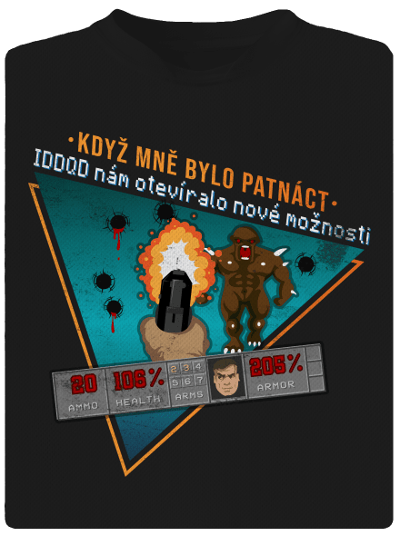 B15: Doom pánské sportovní tričko Black