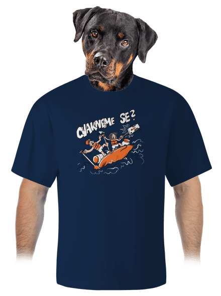 Cvakneme se unisex tričko oversized Midnight Blue