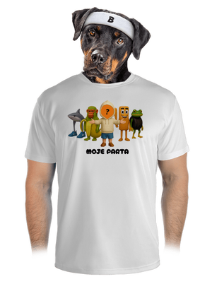 Brainrot parta pro kluky pánské sportovní tričko White