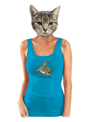 Tolstolobýk dámské tílko klasické Blue Atol