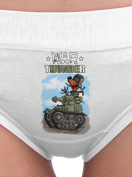 War Hunde dámské kalhotky White
