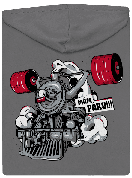 Lokomotiva dámská mikina na zip Steel Gray