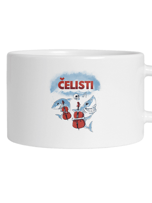 Čelisti hrnek makronka White