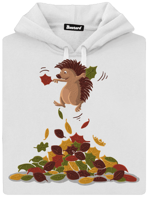 Radost z listí dámská mikina klokanka White