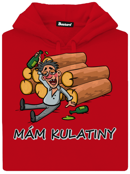 Mám kulatiny pánská mikina klokanka Red