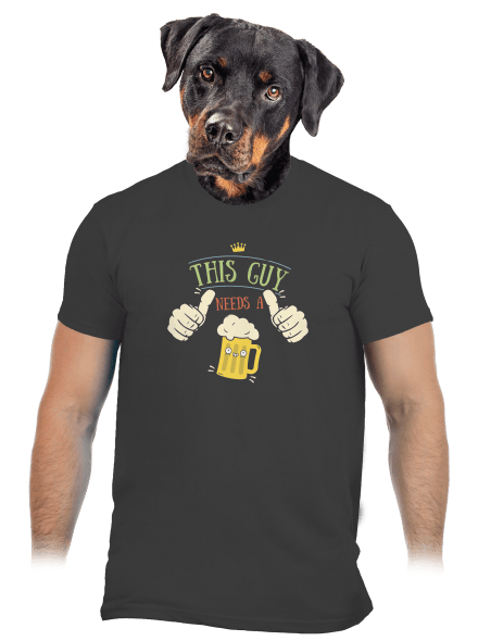 Tenhle týpek potřebuje pivo pánské tričko Dark Grey