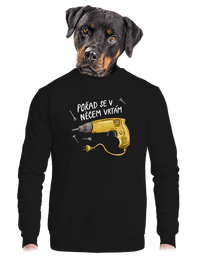 unisex mikina bez kapuce