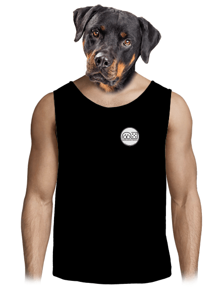Deskoherní čenich pánské tílko Black